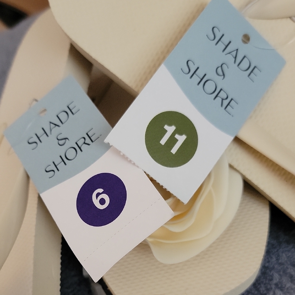 Shade & Shore Cream Rose Sandals - Picture 2 of 2